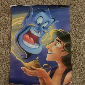 Aladdin & Genie poster.